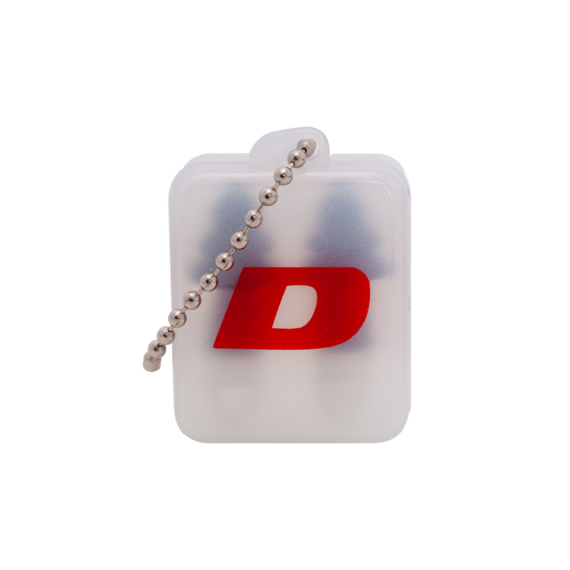 Dynapac ear protectors case with red D logo
