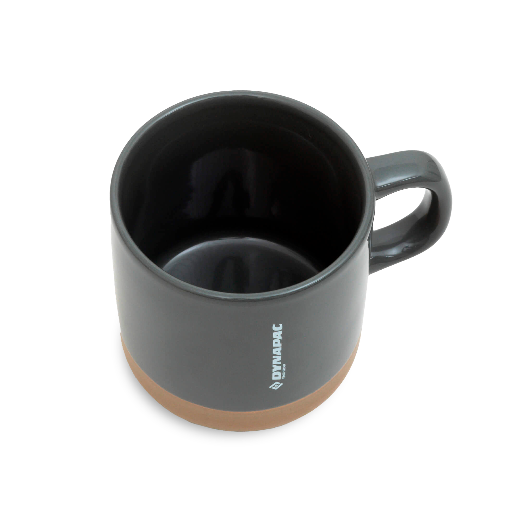 grey mug with dynapac logo