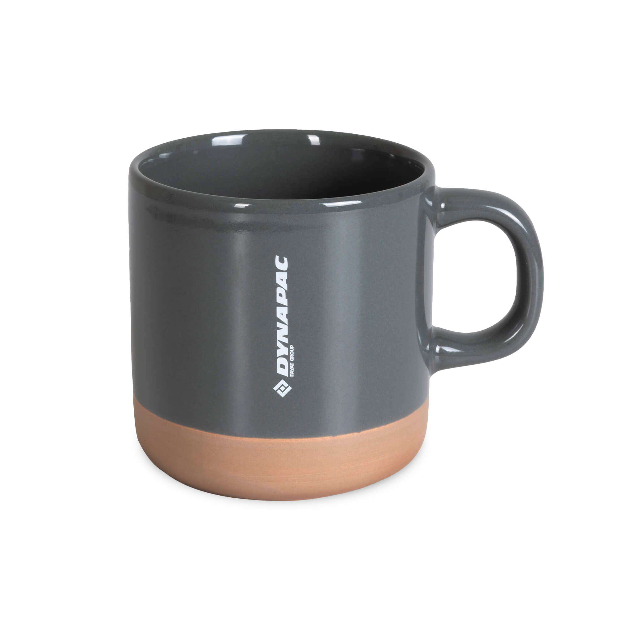 grey mug with dynapac logo